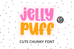 Jelly Puff - A Cute handwritten font Product Image 1
