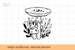 Magic Mushrooms SVG design | Witchy mushrooms SVG Product Image 1