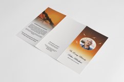 Trifold Funeral Program Template Product Image 3