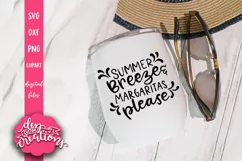 Summer Breeze & Margaritas Please - SVG - DXF - PNG Cut File Product Image 2