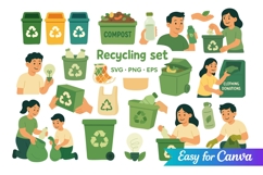 Recycling Set Clipart Product Image 1