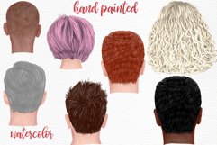 Hairstyles clipart,Girls and Male Hairs,Short Gray Hairstyle Product Image 2