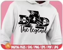 The Man The Myth The Legend SVG | Dad Svg | Fathers Day Gift Product Image 2