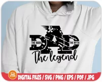 The Man The Myth The Legend SVG | Dad Svg | Fathers Day Gift Product Image 4