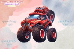 Colorful Monster Truck Sublimation Clipart Product Image 2