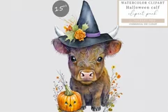 Halloween calf clipart, Calf clipart, Halloween sublimation Product Image 1
