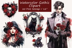 Gothic clipart, Halloween clipart, Halloween bundle Product Image 1