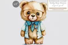Teddy bear doctor clipart, Teddy bear clipart,Doctor clipart Product Image 1