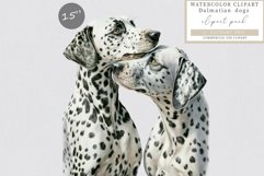 Dalmatian clipart, Dog sublimation, Love clipart, Family Product Image 1