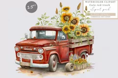 Red truck sublimation, Truck sublimation, Sublimation Product Image 1