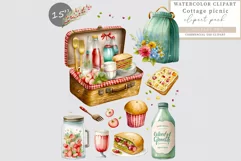 Picnic clipart, Party clipart, Holiday sublimation Product Image 1