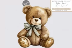 Teddy bear clipart, Teddy clipart, Toy clipart Product Image 1