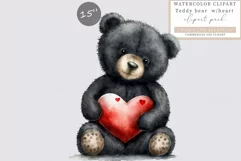 Teddy bear clipart, Love clipart, Valentines Day Product Image 1