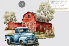 Truck clipart, Farm clipart, Farm sublimation Product Image 1