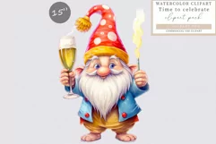 Gnome sublimation, Celebrate clipart, Party sublimation. Product Image 1