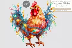 Christmas chicken clipart, Chicken clipart, Tangle up Product Image 1