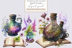 Spell book clipart, Halloween clipart, Fantasy clipart Product Image 1