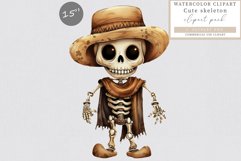 Skeleton clipart, Halloween clipart, Sublimation Product Image 1
