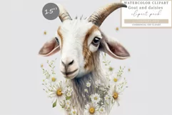 Goat clipart, Farm animals clipart, Farm sublimation Product Image 1
