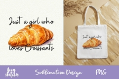 Le Croissant Sublimation Design French Paris PNG Clipart Product Image 1
