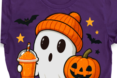 Cute Halloween Ghost Sublimation Design Product Image 4