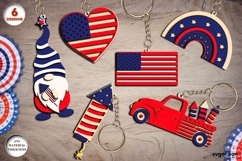 Keychains Laser Cut Mega Bundle | Glowforge | SVG Product Image 10