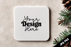 Square Coaster Christmas Mockup Product Image 1