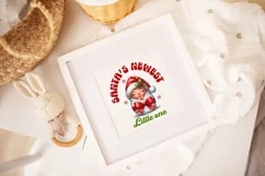 First Baby Christmas, Santa's newest little one PNG. Product Image 3