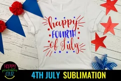 Happy 4th of July Sublimation Design I Patriotic Sublimation Product Image 1