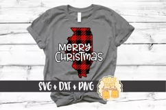 Illinois - Buffalo Plaid State - SVG PNG DXF Cut Files Product Image 1