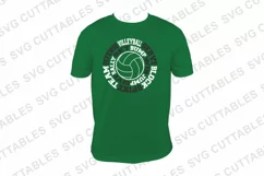 Volleyball SVG | Volleyball round Subway Art | Shirt Design Product Image 2