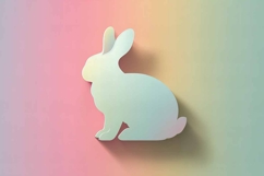 Cool bunny on the eve of Easter, empty space Product Image 1