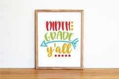 Ninth Grade Y&#039;all SVG Cut File - Back to School SVG DXF EPS Product Image 4