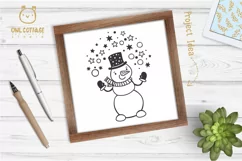 Let it Snow SVG Snowman, Snowman SVG, Christmas SVG Product Image 8