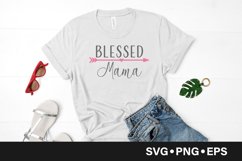 Blessed mama quote svg Product Image 1
