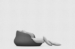 Isometric Arm Chair 3D isolated render Product Image 1