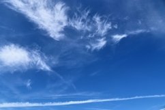 Stunning cirrus cloud formation in the blue sky Product Image 1