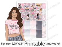 Weekend Home Valentines Printable Sticker BoxSize 2,25"x1,5" Product Image 5