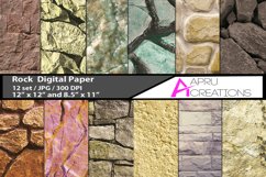 Rock stone digital papers, rock pattern, rock digital paper Product Image 1