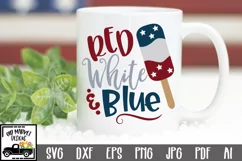 Red White & Blue SVG Cut File - Patriotic SVG DXF EPS PNG Product Image 1