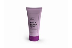 Cosmetic Cream Tube Packaging 3D Mockup Template Photoshop Product Image 1