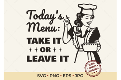 Retro Housewife Chef Vintage Kitchen Product Image 1