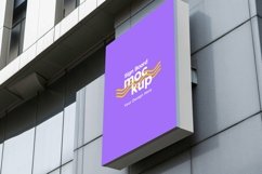 Sign Board Mockup on Building Wall Product Image 1
