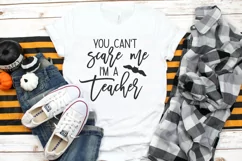 You Can't Scare Me I'm A Teacher SVG DXF PNG Cut File Product Image 2
