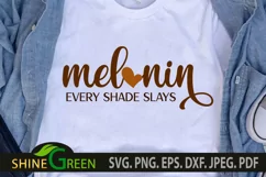 Melanin Valentine SVG with Heart for Black Woman SVG, Girl Product Image 1