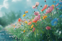 Cosmos Flower Background Wallpaper Product Image 1