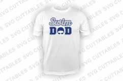Swim SVG | Swim Dad, Swim Brother | Shirt Design Product Image 3