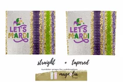 Let's Mardi! Glitter tumbler mardi gras sublimation design Product Image 2