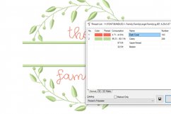 Family Name Frame Machine Embroidery Design 2 sizes Product Image 2