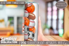 3D Seamless Sublimation Skinny Tumbler Wrap| 20oz | Png Product Image 3